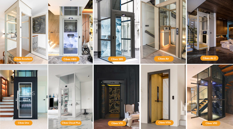 10 giải pháp thang máy gia đình trục vít từ Cibes Lift